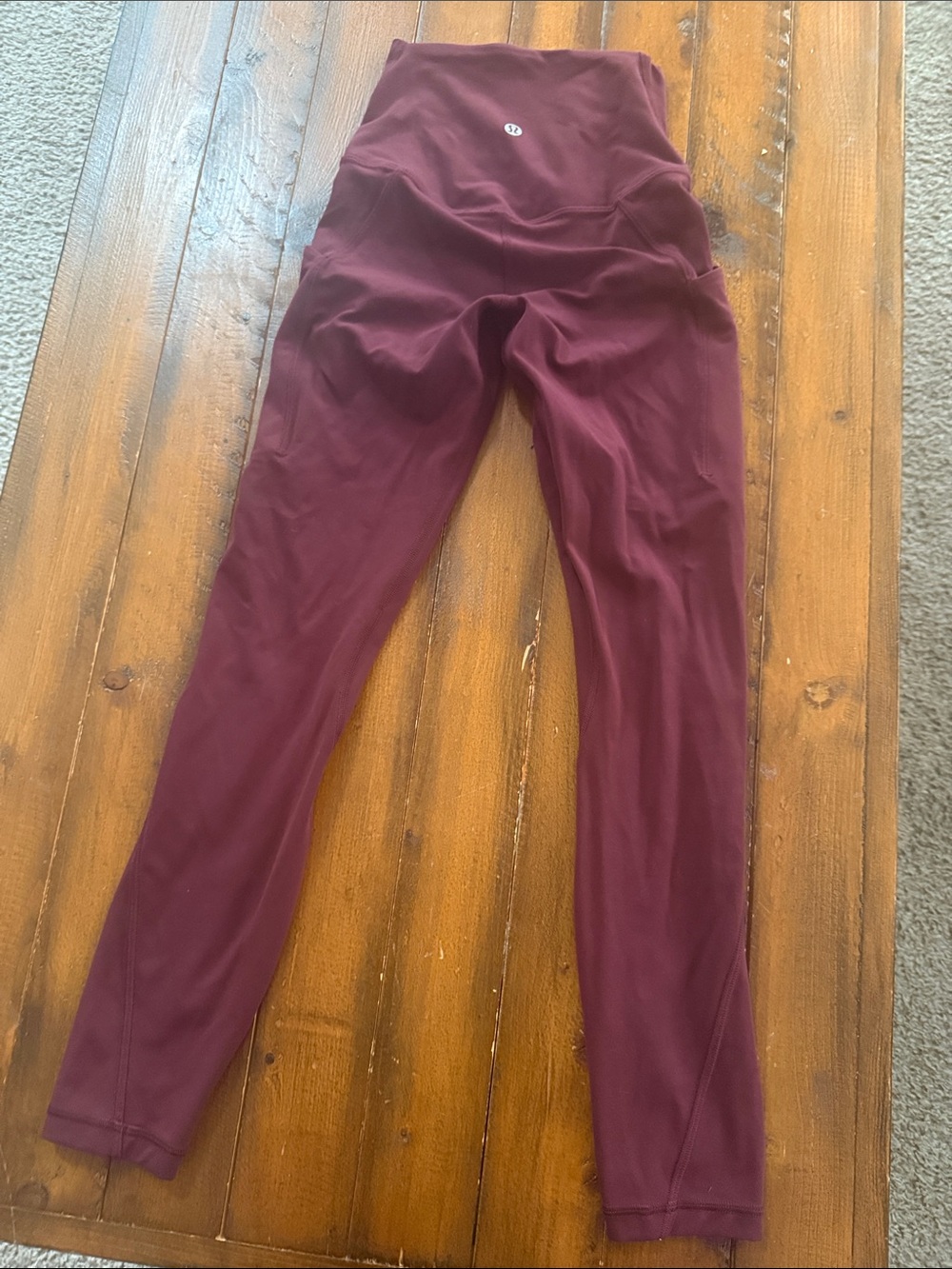 lululemon Women's Maroon High-Rise Leggings